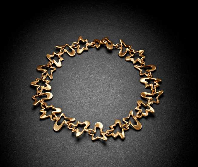 Georg Jensen 18k Gold Splash Necklace Henning Koppel